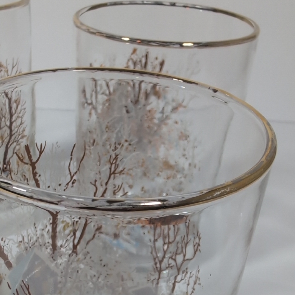 1985 Libbey Arctic Circle H. Francis Sellers Glasses Set Of 6 - Picture 7 of 11